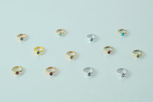 画像をギャラリービューアに読み込む, K18 ベビーリング 9月 サファイア