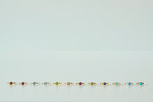 画像をギャラリービューアに読み込む, K18 ベビーリング 11月 ブルートパーズ