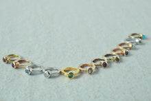 画像をギャラリービューアに読み込む, K18 ベビーリング 8月 ペリドット