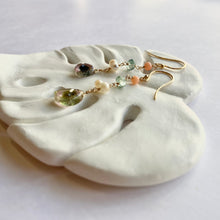 画像をギャラリービューアに読み込む, K18YG/K10YG ウォーターメロントルマリンピアス / b