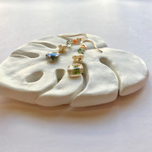 画像をギャラリービューアに読み込む, K18YG/K10YG ウォーターメロントルマリンピアス / b