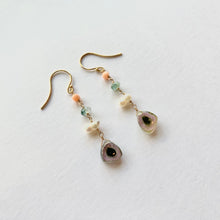 画像をギャラリービューアに読み込む, K18YG/K10YG ウォーターメロントルマリンピアス / b