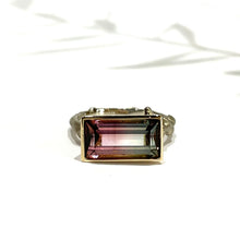 画像をギャラリービューアに読み込む, K18YG/K18WG Coral バイカラートルマリンリング