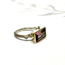 画像をギャラリービューアに読み込む, K18YG/K18WG Coral バイカラートルマリンリング