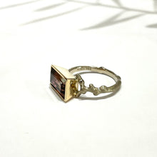 画像をギャラリービューアに読み込む, K18YG/K18WG Coral バイカラートルマリンリング