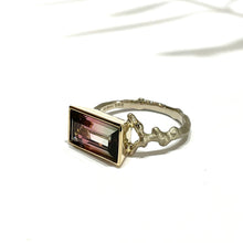 画像をギャラリービューアに読み込む, K18YG/K18WG Coral バイカラートルマリンリング