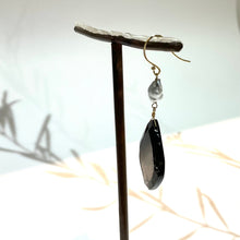 画像をギャラリービューアに読み込む, K18YG/K10YG トルマリン片方ピアス