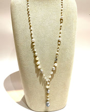 画像をギャラリービューアに読み込む, K18YG/K10YG 黒蝶パールロングネックレス