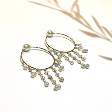 画像をギャラリービューアに読み込む, K18YG/K10YG あこやパールフープピアス