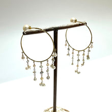 画像をギャラリービューアに読み込む, K18YG/K10YG あこやパールフープピアス