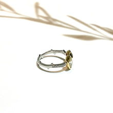 画像をギャラリービューアに読み込む, Pt900/K18YG ピンクサファイア・ダイヤモンドリング