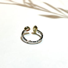 画像をギャラリービューアに読み込む, Pt900/K18YG ピンクサファイア・ダイヤモンドリング