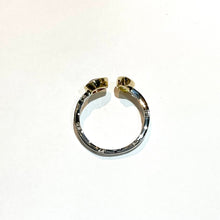 画像をギャラリービューアに読み込む, Pt900/K18YG ピンクサファイア・ダイヤモンドリング