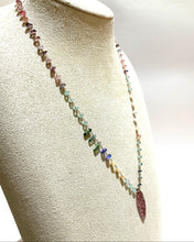 画像をギャラリービューアに読み込む, K18YG/K10YG トルマリン/スピネルネックレス