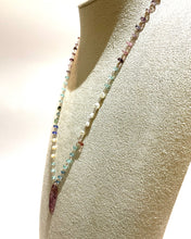 画像をギャラリービューアに読み込む, K18YG/K10YG トルマリン/スピネルネックレス