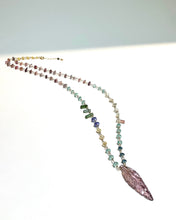 画像をギャラリービューアに読み込む, K18YG/K10YG トルマリン/スピネルネックレス