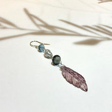 画像をギャラリービューアに読み込む, K18YG/K10YG トルマリン片方ピアス-B