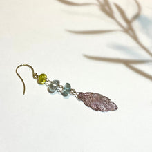 画像をギャラリービューアに読み込む, K18YG/K10YG トルマリン片方ピアス-D