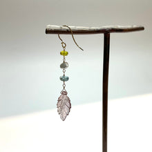 画像をギャラリービューアに読み込む, K18YG/K10YG トルマリン片方ピアス-D