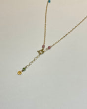 画像をギャラリービューアに読み込む, K18YG/K10YG  グリーントルマリンネックレス