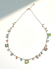 画像をギャラリービューアに読み込む, K18PG/K10YG ウォーターメロントルマリン粒々ネックレス