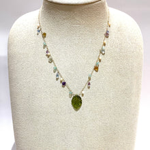 画像をギャラリービューアに読み込む, K18YG/K10YG グリーントルマリンネックレス