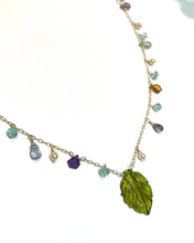 画像をギャラリービューアに読み込む, K18YG/K10YG グリーントルマリンネックレス