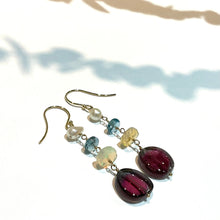 画像をギャラリービューアに読み込む, K18YG/K10YG ウォーターメロントルマリンピアス