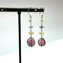 画像をギャラリービューアに読み込む, K18YG/K10YG ウォーターメロントルマリンピアス