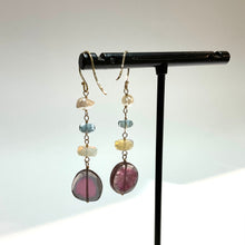 画像をギャラリービューアに読み込む, K18YG/K10YG ウォーターメロントルマリンピアス