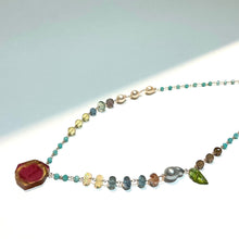画像をギャラリービューアに読み込む, K18YG/K10YG ウォーターメロントルマリンネックレス