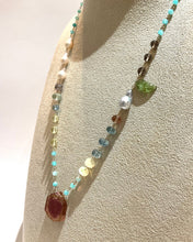 画像をギャラリービューアに読み込む, K18YG/K10YG ウォーターメロントルマリンネックレス