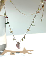 画像をギャラリービューアに読み込む, K18YG/K10YG トルマリンリーフチェーンネックレス
