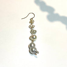 画像をギャラリービューアに読み込む, K18YG/K10YG あこやパール片方ピアス-A1