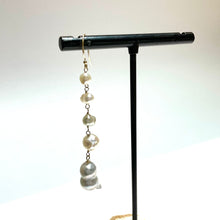 画像をギャラリービューアに読み込む, K18YG/K10YG あこやパール片方ピアス-A1