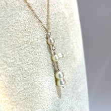 画像をギャラリービューアに読み込む, K18YG/K10YG あこやツインパールネックレス
