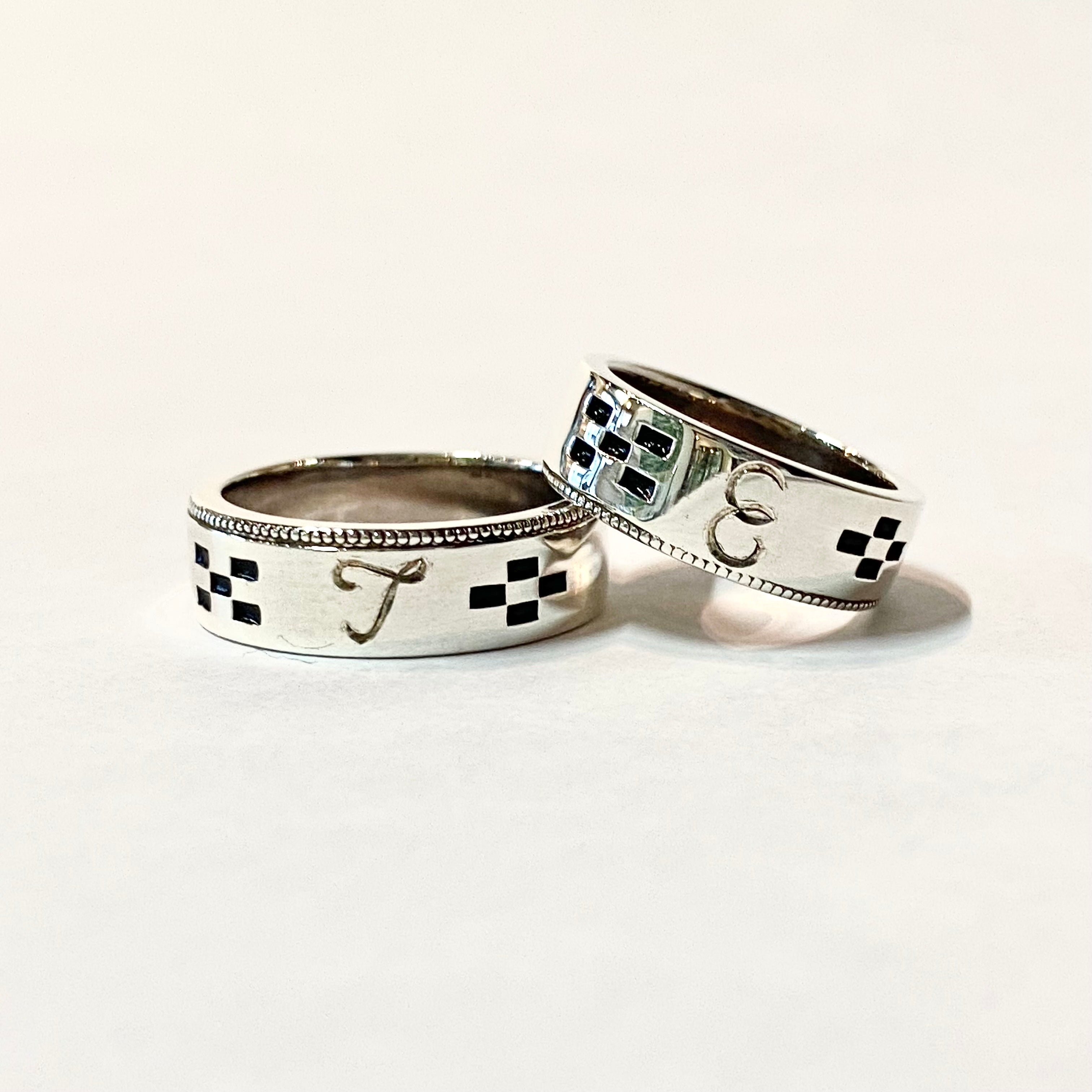 TILLA EARTH SV ミンサー ペアリング（イニシャル入） 石垣島