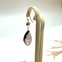 画像をギャラリービューアに読み込む, K18YG/K10YG トルマリン片方ピアス - C