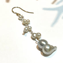 画像をギャラリービューアに読み込む, K18YG/K10YG あこやパール片方ピアスC - ①