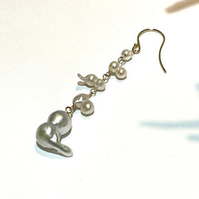 画像をギャラリービューアに読み込む, K18YG/K10YG あこやパール片方ピアスC - ①