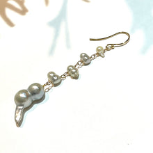 画像をギャラリービューアに読み込む, K18YG/K10YG あこやパール片方ピアスC - ②