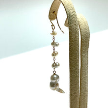 画像をギャラリービューアに読み込む, K18YG/K10YG あこやパール片方ピアスC - ②