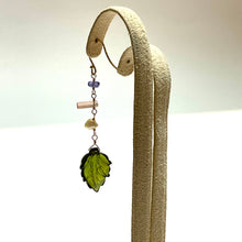 画像をギャラリービューアに読み込む, K18YG/K10YG グリーントルマリン片方ピアス-C