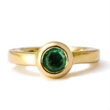 画像をギャラリービューアに読み込む, K18ベビーリング 5月 エメラルド - tilla-earth
