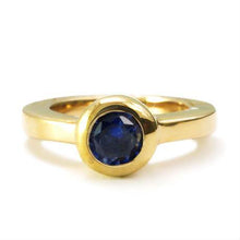 画像をギャラリービューアに読み込む, K18ベビーリング 9月 サファイア - tilla-earth