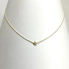 画像をギャラリービューアに読み込む, K10YG 星のネックレス