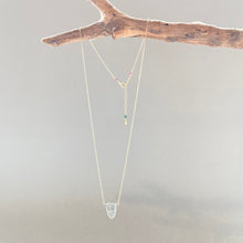 画像をギャラリービューアに読み込む, K18YG Colors トルマリンリーフネックレス