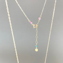 画像をギャラリービューアに読み込む, K18YG Colors トルマリンリーフネックレス