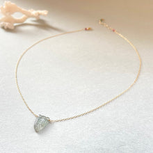 画像をギャラリービューアに読み込む, K18YG Colors トルマリンリーフネックレス