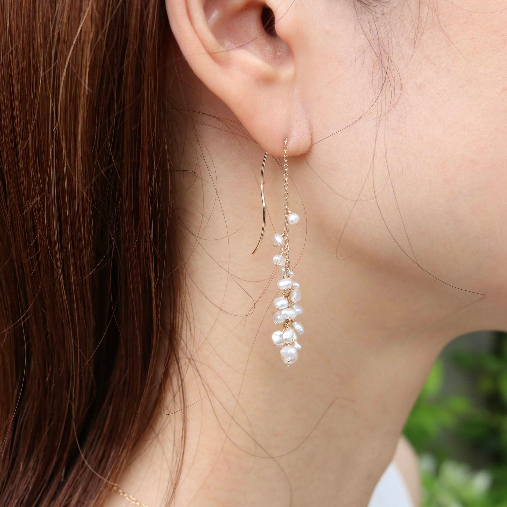 TILLA EARTH K18YG/K10YG Colors【海の泡】 あこやケシパールピアス